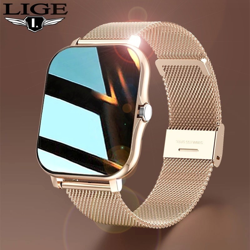 LIGE - Smart Watch - full touch screen - heart rate / sleep monitor - IP67 waterproof