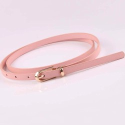Elegant thin leather belt - adjustableBelts