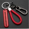 Car keys keychain - anti lost - split rings - with replaceable letters