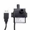 Mini bomba de água submersível - à prova d'água - com conexão USB - de baixo ruído