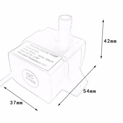 Mini bomba de água submersível - à prova d'água - com conexão USB - de baixo ruído