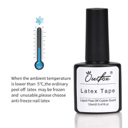Protective latex tape - peel-off gel - nail cuticle guard - antifreeze - 12ml