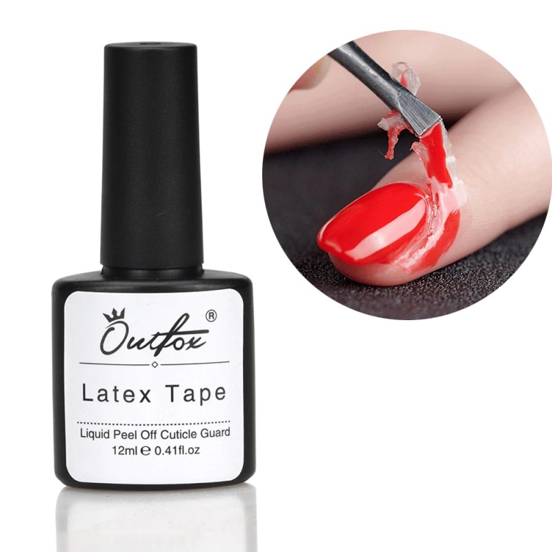 Protective latex tape - peel-off gel - nail cuticle guard - antifreeze - 12ml