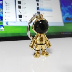 Fashionable handmade keychain - with 3D astronaut - space robotKeyrings