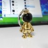 Fashionable handmade keychain - with 3D astronaut - space robotKeyrings