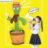 Electronic cactus - talking / singing / dancing / wiggling - funny plush toy - 31cm
