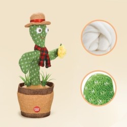 Electronic cactus - talking / singing / dancing / wiggling - funny plush toy - 31cm