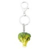 Metal keychain with acrylic broccoli