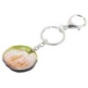 Metal keychain - with acrylic tangerine