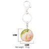 Metal keychain - with acrylic tangerine