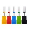 Replaceable rotary heads - bits - for electric nail drill - ceramic tungsten carbide - manicure / pedicure