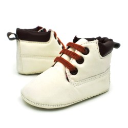 Infant / baby first shoes - for boys / girls - soft leather - anti-slip
