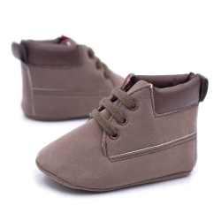 Infant / baby first shoes - for boys / girls - soft leather - anti-slip