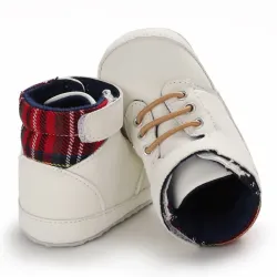Baby leather first shoes - anti-slip - ankle length