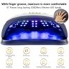 Professional nail lamp - dryer - with 4 timer setting / handle - UV - 57 LED - 114W