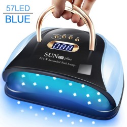 Professional nail lamp - dryer - with 4 timer setting / handle - UV - 57 LED - 114W
