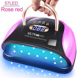 Professional nail lamp - dryer - with 4 timer setting / handle - UV - 57 LED - 114W