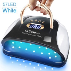 Professional nail lamp - dryer - with 4 timer setting / handle - UV - 57 LED - 114W