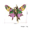 Wild mermaid - butterfly with colorful wings - elegant broochBrooches