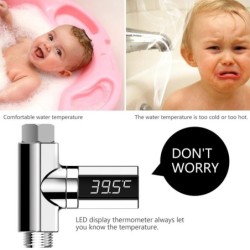 Water temperature meter - thermometer - LED LCD display - 360 degrees rotation - for shower / bathBathroom & Toilet