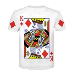 Classic short sleeve t-shirt - 3D printed poker playing cards