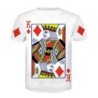Classic short sleeve t-shirt - 3D printed poker playing cards