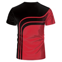 Sports short sleeve t-shirt - 3D digital print - Slim