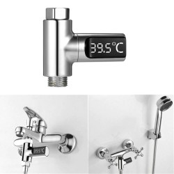 Water temperature meter - thermometer - LED LCD display - 360 degrees rotation - for shower / bathBathroom & Toilet