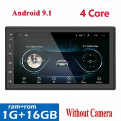 Universal car radio - MP5 player - 2 Din - Android - Bluetooth - GPS - MirrorLink - touch screen - camera