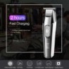 Kemei - aparador de cabelo profissional - sem fio - com display LED digital