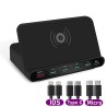 Multi USB - wireless fast charger - ISO / type-C / micro - QC3.0 - 60W