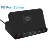 Multi USB - wireless fast charger - ISO / type-C / micro - QC3.0 - 60W