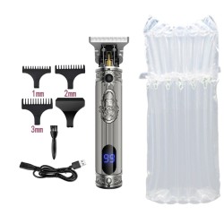 Kemei - aparador de cabelo elétrico profissional - barbear / escultura