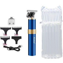 Kemei - aparador de cabelo elétrico profissional - barbear / escultura