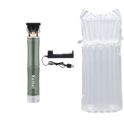 Kemei - aparador de cabelo elétrico profissional - barbear / escultura