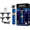 Kemei - aparador de cabelo elétrico profissional - barbear / escultura