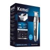 Kemei - aparador de cabelo profissional - sem fio - com display LED digital