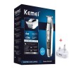 Kemei - aparador de cabelo profissional - sem fio - com display LED digital