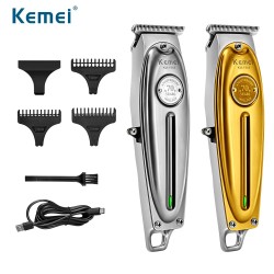 Kemei - máquina de cortar cabelo profissional - aparador - sem fio