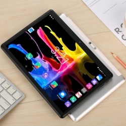 Tablet 4G LTE - 10,1 polegadas - 2 GB de RAM - 32 GB de ROM - Android 9 - Octa Core - Google Play - GPS - Bluetooth - WiFi - câm