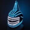 Capacete Monster - máscara facial completa - luminoso - LED - RGB - para festas / Halloween / bailes de máscaras