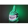 Capacete Monster - máscara facial completa - luminoso - LED - RGB - para festas / Halloween / bailes de máscaras