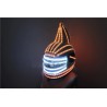 Capacete Monster - máscara facial completa - luminoso - LED - RGB - para festas / Halloween / bailes de máscaras