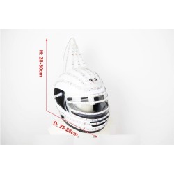 Capacete Monster - máscara facial completa - luminoso - LED - RGB - para festas / Halloween / bailes de máscaras