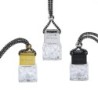 Car air freshener - empty glass bottle - hanging pendant - refillable