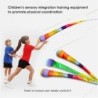 Rainbow ball - with long tail - hand throwing toy - children's outdoor activities