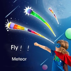 Rainbow ball - with long tail - hand throwing toy - children's outdoor activities