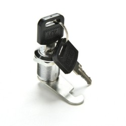 Security furniture lock - cam cylinder - for doors / cabinets / drawers - with keys - locksmith tool