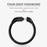 Anti-theft bicycle lock - 4 digit code combination - ring shaped