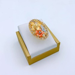 Luxurious jewellery set - necklace / earrings / bracelet / ring - African style